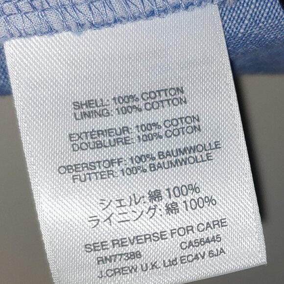 J.Crew Denim Spaghetti Straps Wide Leggs Chambray Blue Jumpsuit Size 18 - Picture 7 of 8